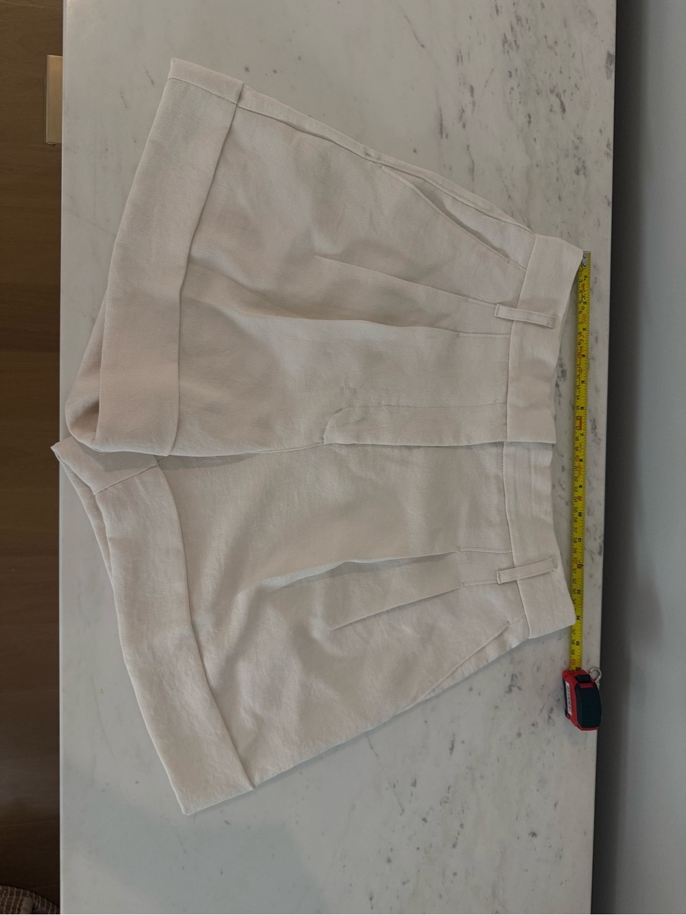 Wilfred Cream High-Waist Tailored Shorts